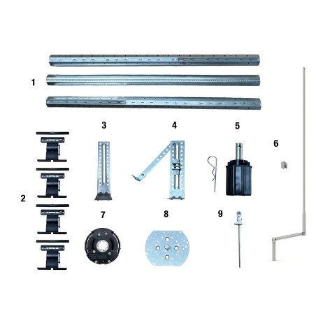 KIT AXE OCTO 60 TREUIL POUR FENÊTRE 12KG