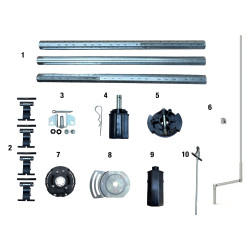 KIT AXE OCTO 60 TREUIL POUR FENÊTRE 12KG