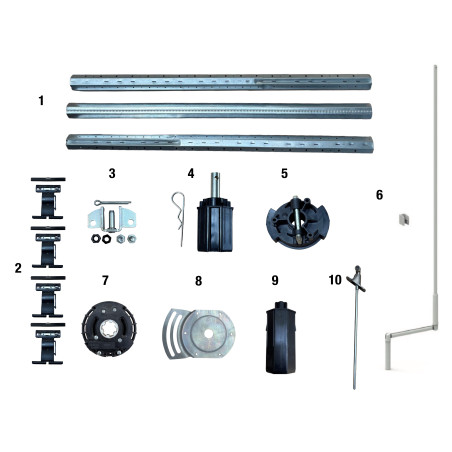 KIT AXE OCTO 60 TREUIL POUR FENÊTRE 12KG