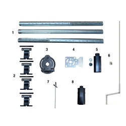 KIT AXE OCTO 60 TREUIL POUR PORTE FENÊTRE 25KG