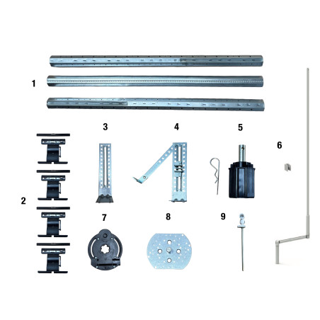 KIT AXE OCTO 60 TREUIL POUR PORTE FENÊTRE 25KG