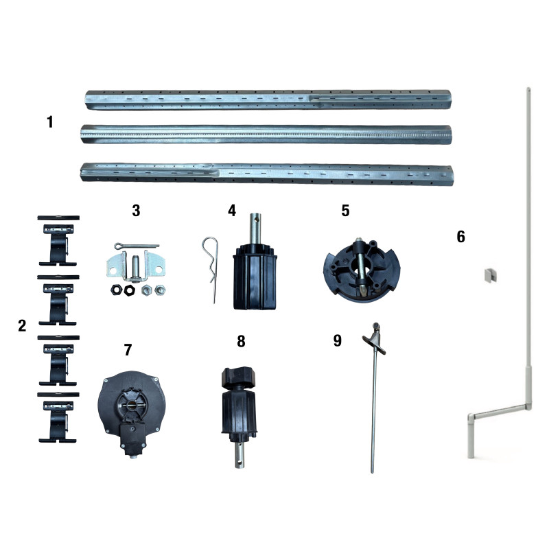 KIT AXE OCTO 60 TREUIL POUR FENÊTRE 12KG