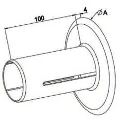 FLASQUE COULISSANTE TUBE ZF54