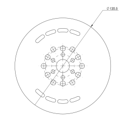 PLAQUE ACCESSOIRE RONDE POUR JOUE TITAN BUBENDORF