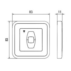 ÉMETTEUR MURAL  1C V2 BLANC